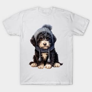 Winter Portuguese Water Dog T-Shirt